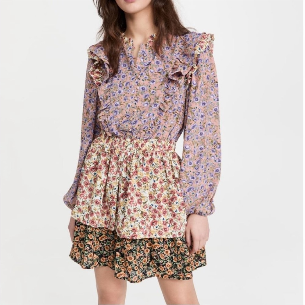 Floral Multi Color Mini Dress